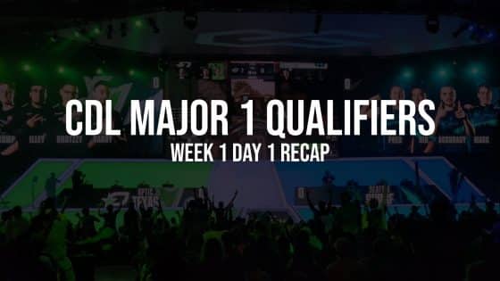 CDL 2023 Major 1 Qualifiers – Week 1; Day 1 Recap
